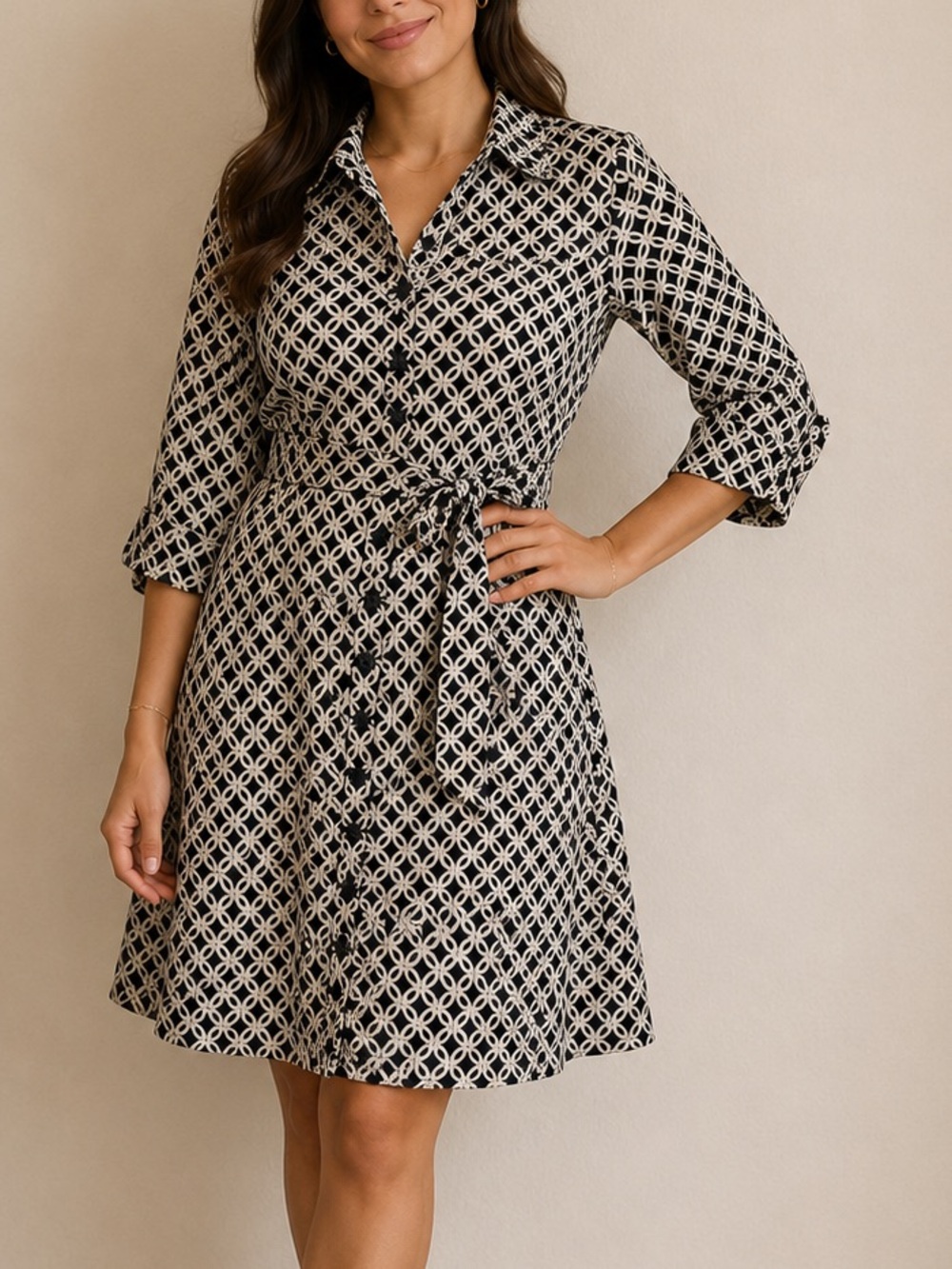 Black and white dress